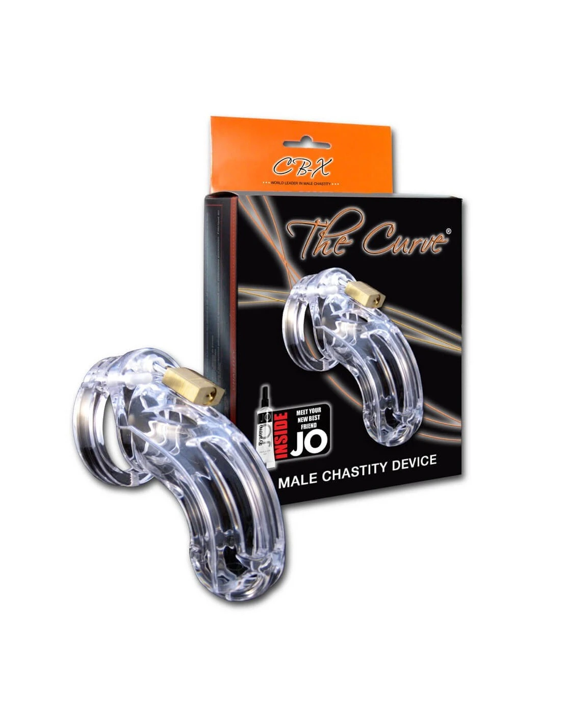 CB-X The Curve Chastity Package Clear