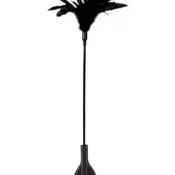 Guilty Pleasure Feather Crop Black