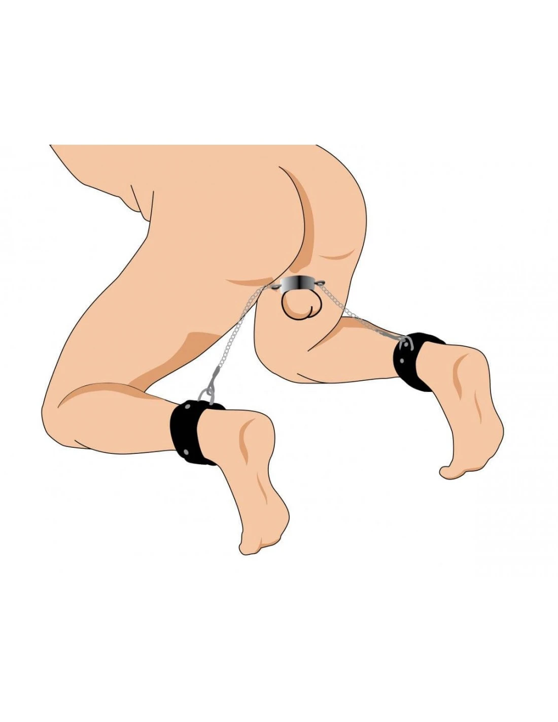 Master Series Hells Tether Ball Stretcher Met Enkelboeien - Afbeelding 4