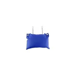 MR. Sling Leather Pillow Blue
