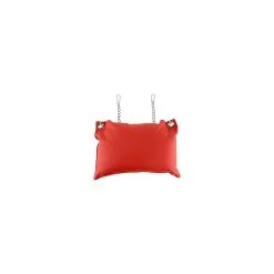 MR. Sling Leather Pillow Red