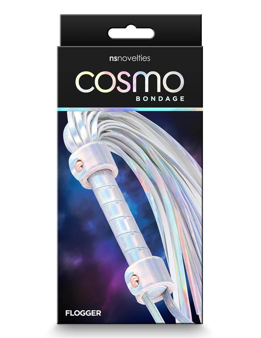NS Novelties Cosmo Bondage Flogger Rainbow - Afbeelding 2