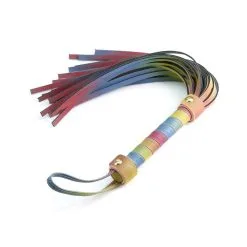 NS Novelties Spectra Bondage Flogger Rainbow