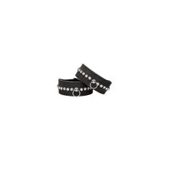 Ouch! Ouch Diamond Studded Ankle Cuffs Black