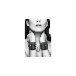 Ouch! Ouch Plush Bonded Leather Hand Cuffs With Adjustable Straps