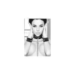 Ouch! Ouch Velcro Collar With Leash And Hand Cuffs