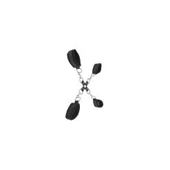 Ouch! Ouch Velcro Hand And Leg Cuffs Black