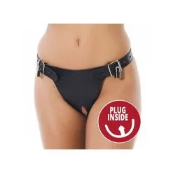Rimba Kuisheid Slip Met Hangslot En Plug M/L