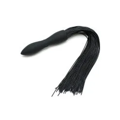 Rimba Latex Play Whip With Vibrating Dildo