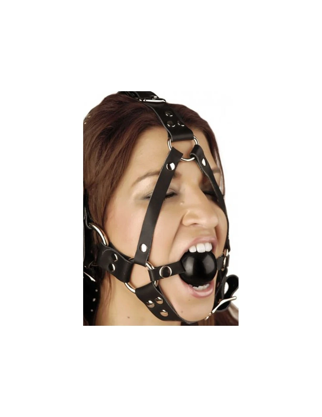 Strict Leather Leren Ball Gag Hoofdharnas - Afbeelding 2