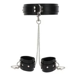 Taboom Heavy Collar And Wrist Cuffs Black