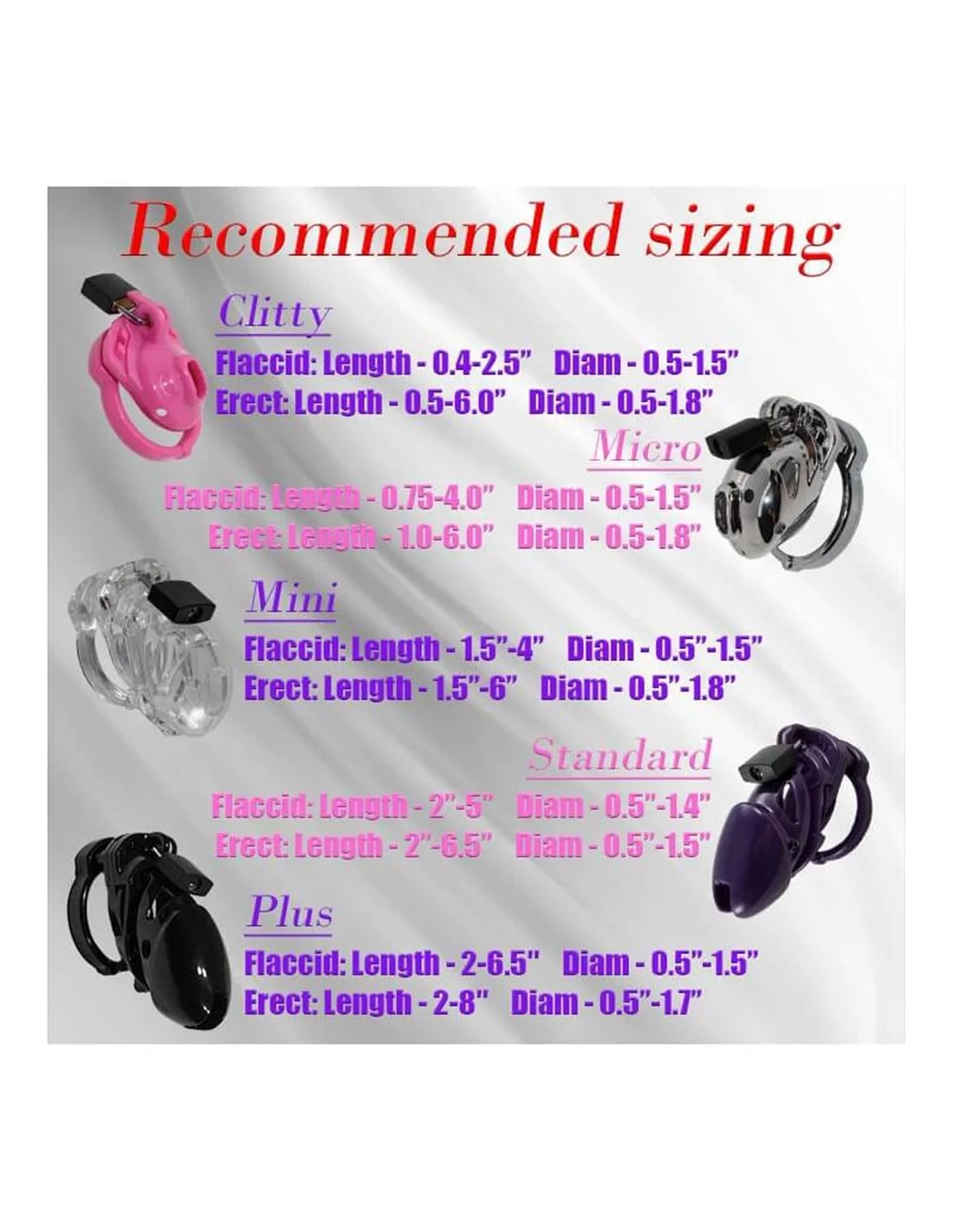 The Vice Chastity Cock Cage Clitty Purple - Afbeelding 6