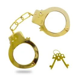 Toyjoy Metal Handcuffs Gold